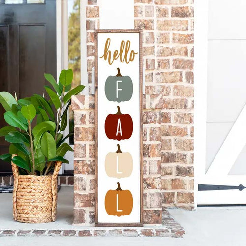 Hello Fall Porch Sign